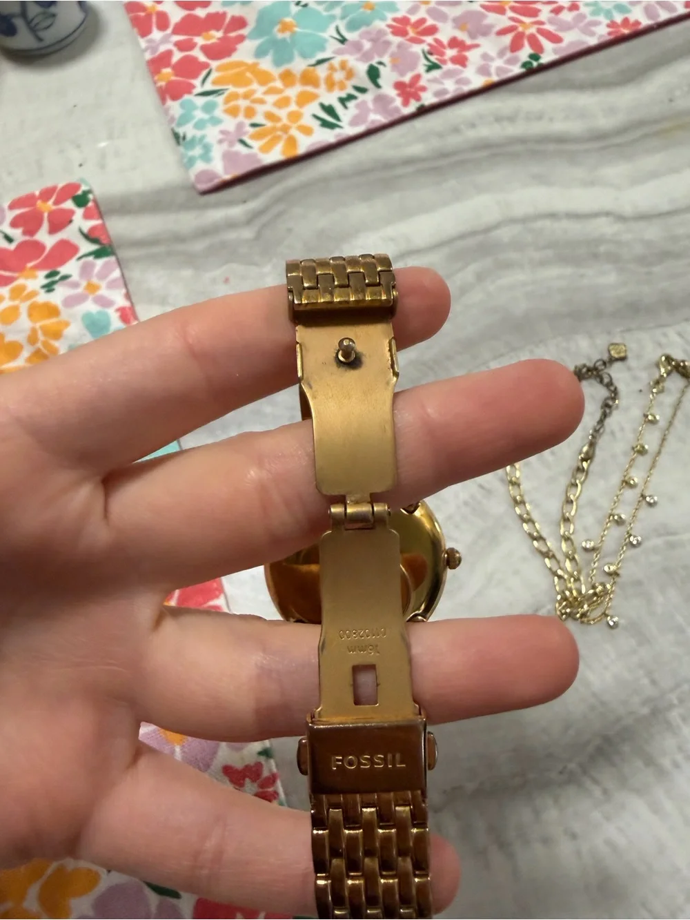 Fossil Women's Rose Gold Stainless Steel Bracelet Watch